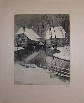 Muhle im Schnee, 1908.