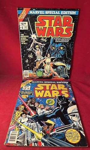 Original 1977 Marvel TWO VOLUME Oversized Comic Adaptation of STAR WARS