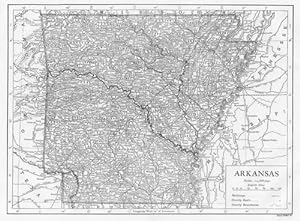 ARKANSAS,Railways,Counties,Boundaries,Historical Map