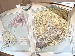 Complete set of 12 maps comprising India extracted from Letts's Popular Atlas 1889