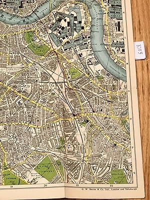 Bacon's Four Inch Map of Central London