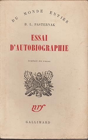 ESSAI D'AUTOBIOGRAPHIE