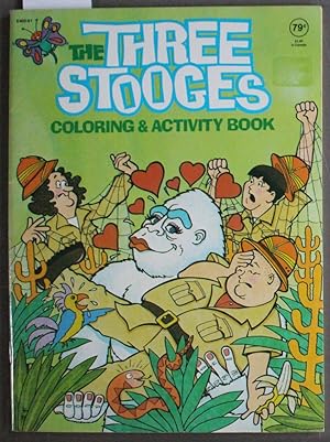 THE THREE STOOGES Coloring & Activity Book - Authorized Edition. ( E400-61 );