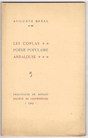 Les Coplas. Poésie populaire andalouse.