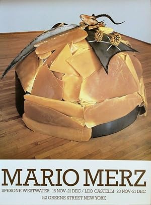 Mario Merz Sperone Westwater / Leo Castelli New York 1985 poster