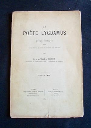 Le Poète Lygdamus - étude critique suivie d'une édition et d'une traduction des Elégies -