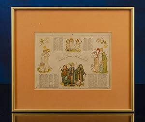 Calendar For 1884 By Kate Greenaway
