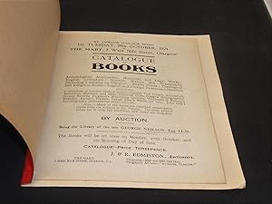 J & R Edmiston, Auctioneers, The MArt, 7 West Nile Street, Glasgow : Catalogue of Books to be sol...