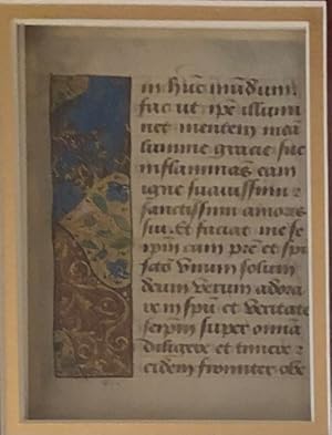 An Illuminated Manuscript Leaf from a Book of Hours.