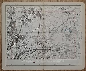 Antique Map LOWER SYDENHAM, BECKENHAM, SOUTHEND London street plan original 1891
