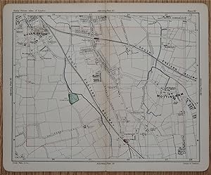 Antique Map HITHER GREEN, MOTTINGHAM, CHINBROOK London street plan, 1891