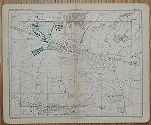 Antique Map SHOOTERS HILL, WOOLWICH COMMON, ELTHAM, London street plan 1891