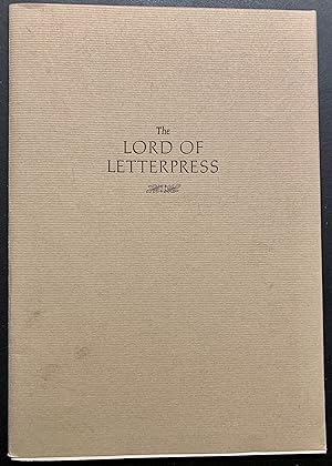 The Lord Of Letterpress Harold Patrick McGrath 1921-2000