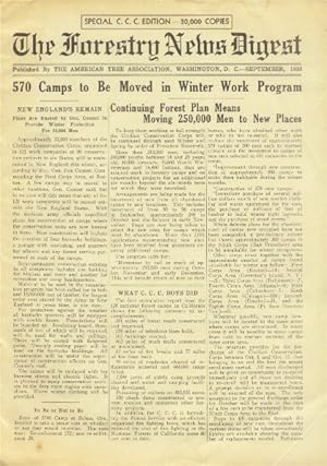 The Forestry News Digest; September, 1933 (Special C.C.C. Edition)