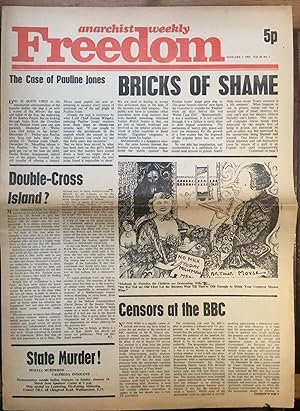 Anarchist weekly Freedom. January 1 1972. Vol. 33 No 1