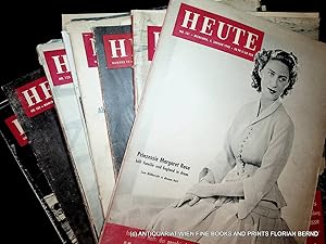 HEUTE [Zeitschrift Illustrierte] Konvolut von 22 Heften: 93 (14.09.1949) / 96 (26.10.1949) / 101 ...