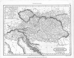 AUSTRIAN DOMINIONS 1823 Antique Map