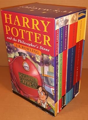 Harry Potter: (1-5 soft covers box/slipcase set) 1. Harry Potter & the Philosopher's Stone; 2. Ha...