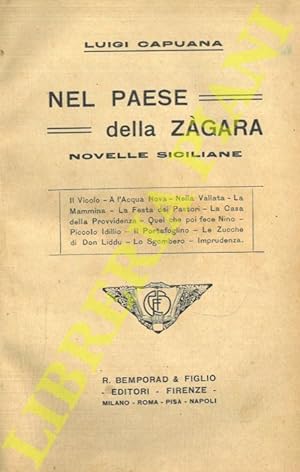 Nel paese della zàgara. Novelle siciliane. Illustrazioni di F. Scarpelli.