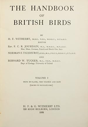 THE HANDBOOK OF BRITISH BIRDS. [5 VOLUMES].