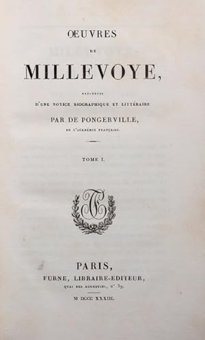 OEUVRES DE MILLEVOYE. [2 VOLUMES]