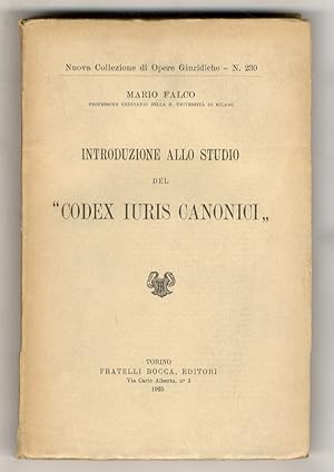 Introduzione allo studio del "Corpus Iuris Canonici".