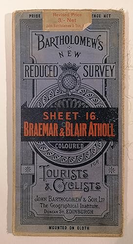 Bartholomew's New Reduced Survey for Tourists & Cyclists (Sheet 16 - Braemar & Blair Atholl)
