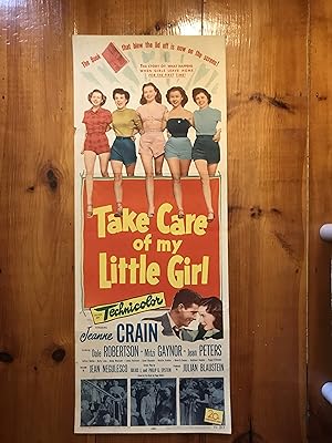 Take Care of My Little Girl Insert 1951 Jeanne Crain, Dale Robertson