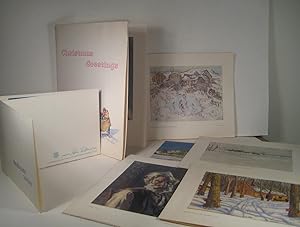Collection de cartes de voeux de Noël. Artistes canadiens