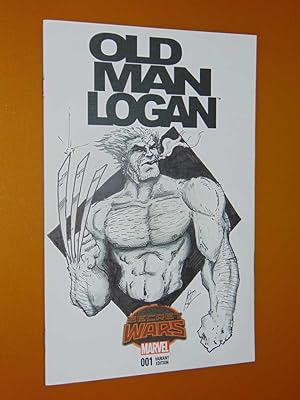 Old Man Logan 1. 2015. Blank variant sketched and signed Luke Stone. Very Fine/Near Mint 9.0