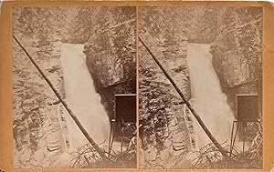 GLENS AND WATERFALLS OF PIKE CO. PA.: BUSHKILL, HIGH FALLS (No. 46) [Large Format Stereoview with...