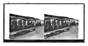 "ABYDOS GRAND TEMPLE, ENSEMBE (EGYPTE)" [GLASS STEREOVIEW]