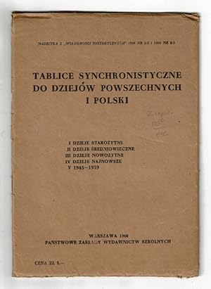 Tablice synchronistyczne do dziejow Powszechnych i Polski