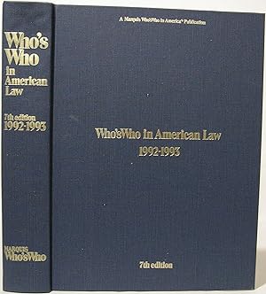 Who's Who in American Law, 7th edition, 1992-1993