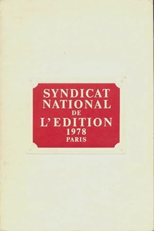 Syndicat national de l'?dition 1978 - Collectif