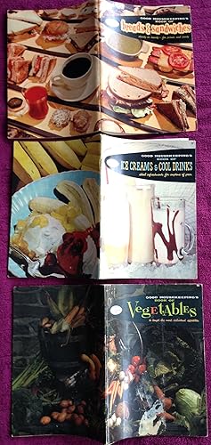 GOOD HOUSEKEEPING'S BOOK OF: BREADS & SANDWICHES, ICE CREAMS & COOL DRINKS, VEGETABLES - a 3 volu...
