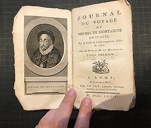 Journal du voyage de Michel de Montaigne en Italie par la Suisse & l'Allemagne en 1580 & 1581 T.1