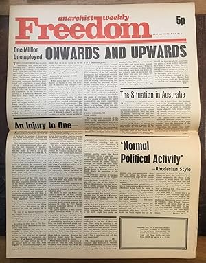 Anarchist weekly Freedom. January 29 1972. Vol. 33 No 5