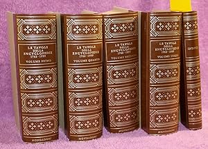 LE TAVOLE DELLA ENCYCLOPEDIE 1762-1777 (5 volumes)