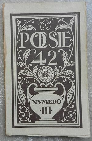 Poésie 42, numéro III, revue mensuelle des Lettres. N° 9, mai-juin 1942.