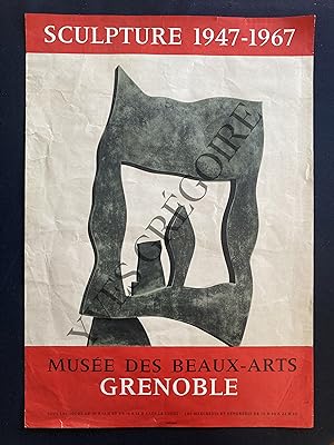 AFFICHE-MUSEE DES BEAUX-ARTS-GRENOBLE-SCULPTURE 1947-1967