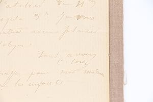 Lettre autographe signée du peintre Camille Corot