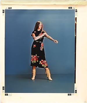 Original oversize full color photograph of Emmylou Harris from her 1981 album "Evangeline"