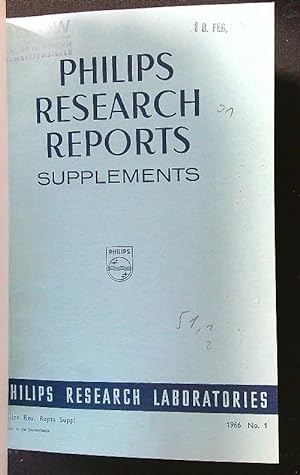 Philips Research Reports n. 21 1966. Supplements