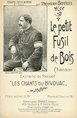 "LE PETIT FUSIL DE BOIS de Théodore BOTREL" Récit de Théodore BOTREL / Partition originale illust...