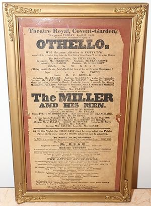 [Broadside] Othello. Theatre Royal, Covent-Garden. This present Friday, April 25, 1828