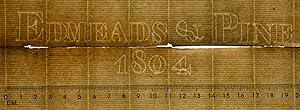 Set of two blank sheet of laid paper with watermark Edmeads & Pine 1804