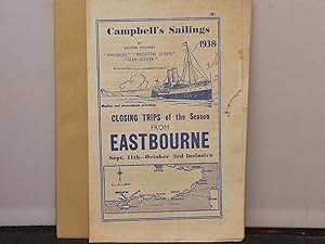 Campbell's Sailings 1938 by Saloon Steamers "Waverley", "Brighton Queen", "Glen Gower" : Closing ...
