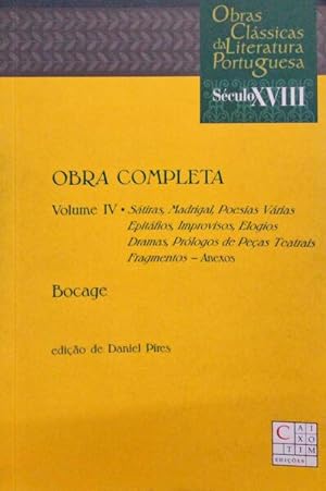 OBRA COMPLETA, VOLUME IV.