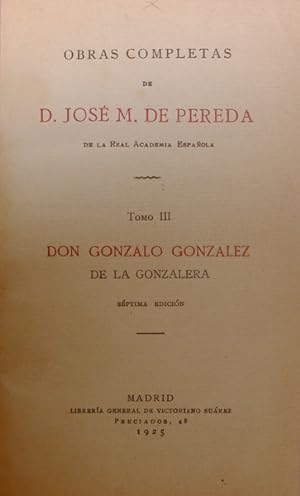 DON GONZALO GONZALEZ DE LA GONZALERA.